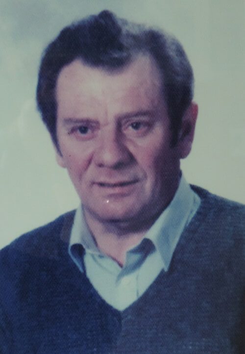 Porträt von Edwin Kaul als Inhaber der Schreinerei Kaul im Jahr 1957