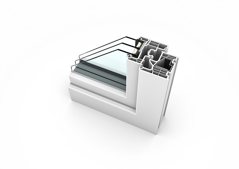Kunststoff Fenster Internorm KF 310 Profil Schnittdarstellung