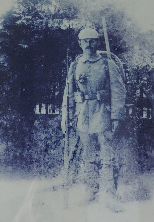 Historische Aufnahme des Gründers der Schreinerei Kaul um 1902